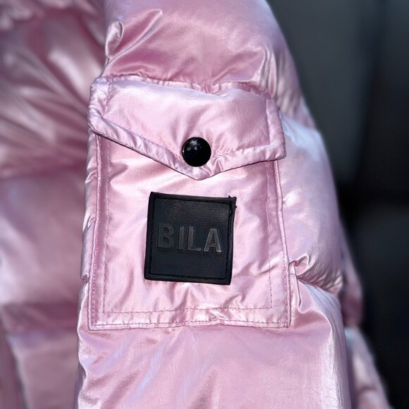 BILA Kids Puffer Snowsuit Set – Metallic Pink (Jacket + Pants) – Size 4 - Picture 5 of 8